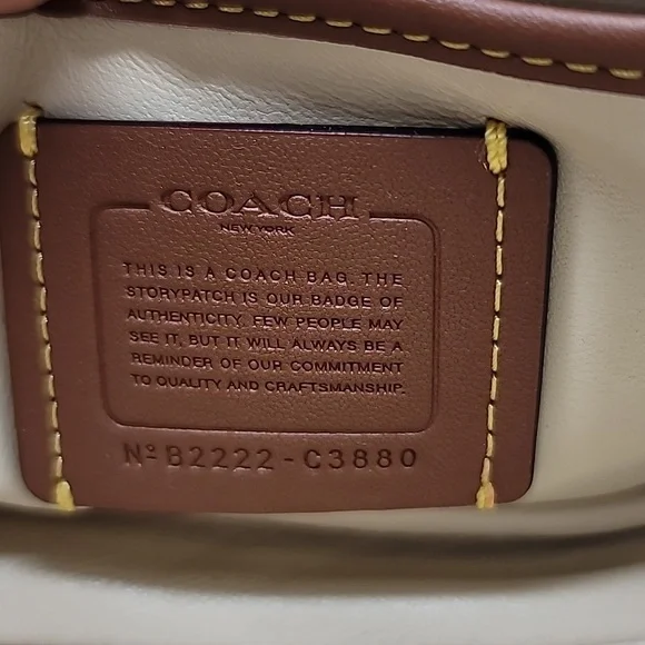 Coach Pillow Tabby Shoulder Crossbody Bag In Soft Cream - Picture 6 of 13